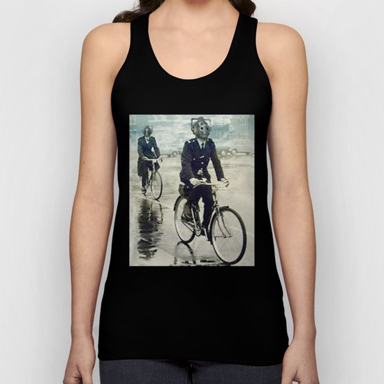 Cybermen on bikes Unisex Tank Top