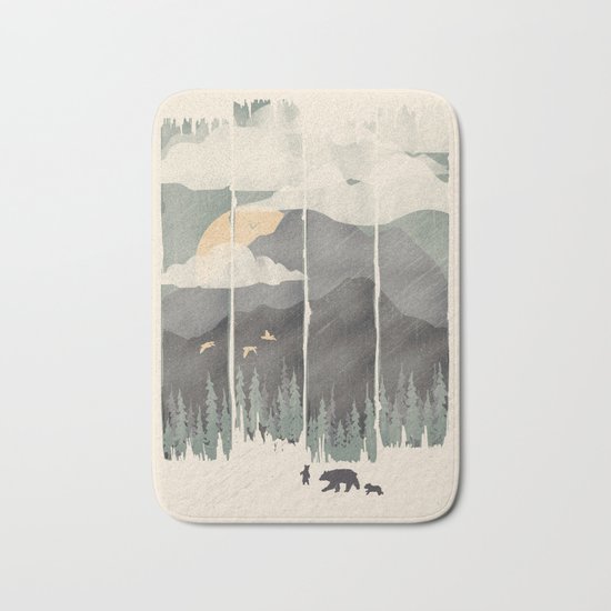 Spring Mountain Weather Bath Mat