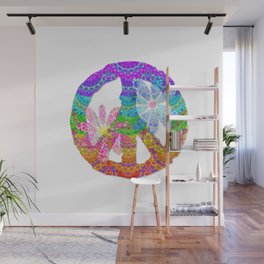 Sweet Peace - Colorful Mandala Art by Sharon Cummings Wall Mural