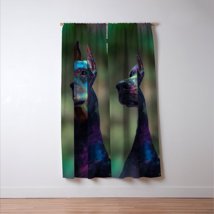 Doberman painting from the upside best sale