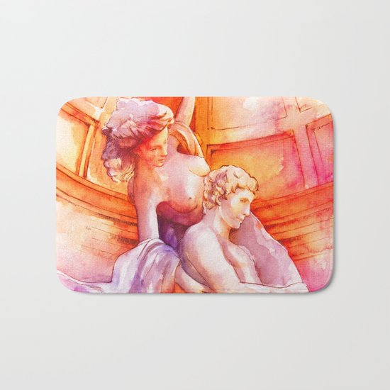 The story of two colors Bath Mat