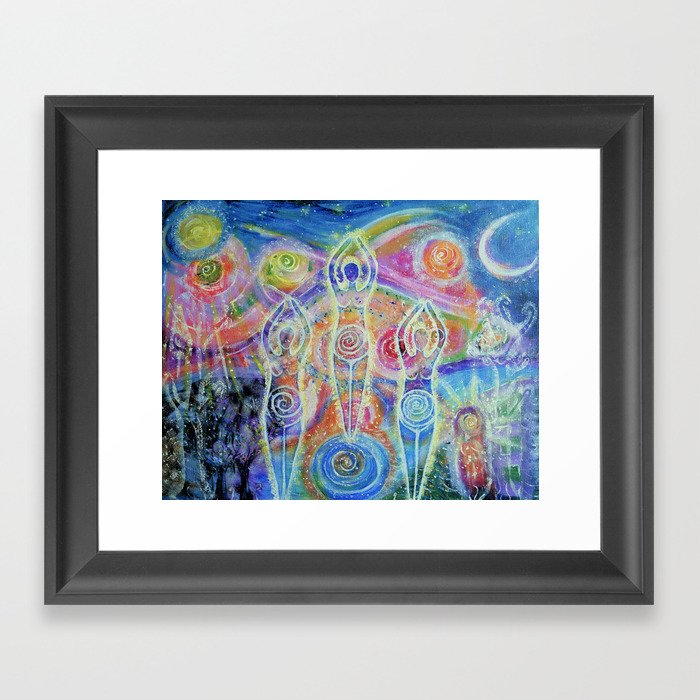 Sisterhood of the divine feminine Framed Art Print