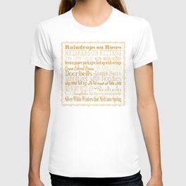 A Few of My Favorite Things - Gold T-shirt