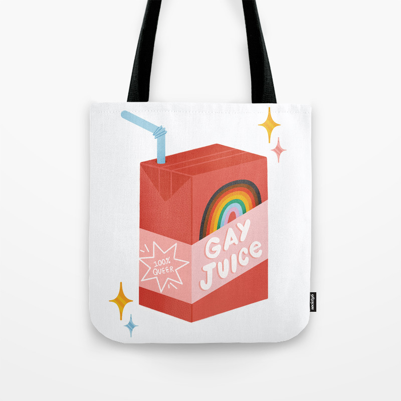 Gay Juice Inspired By The L Word Tote Bag By Maiafaddoul Society6