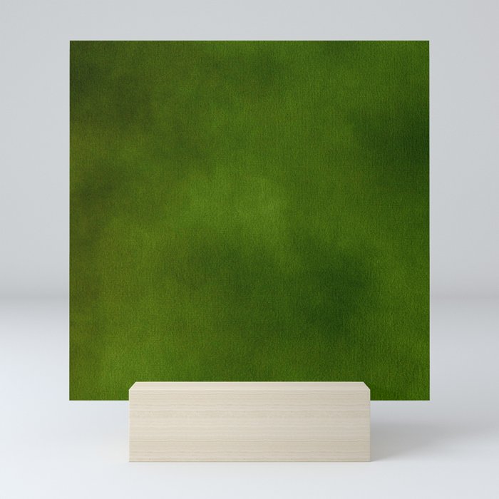 Green Color Velvet Mini Art Print