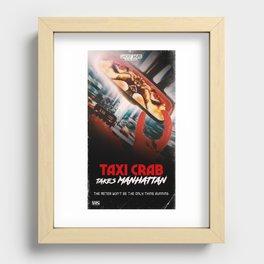 Taxi Crab Takes Manhattan Recessed Framed Print