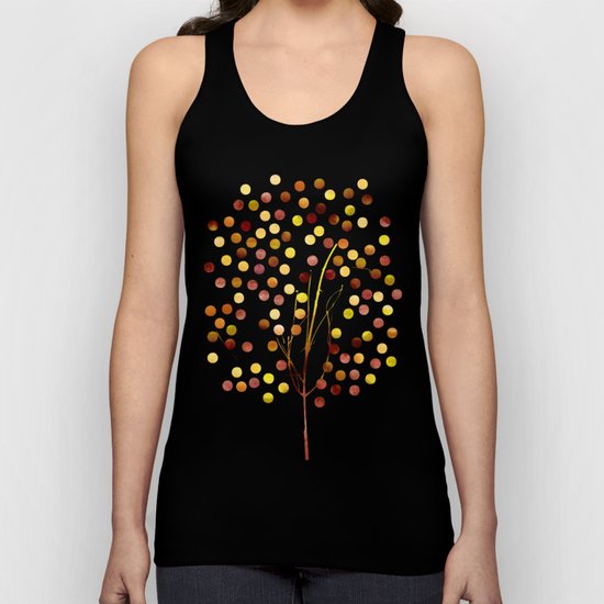 Tree of Life_Amber by Jacqueline and Garima Unisex Tank Top