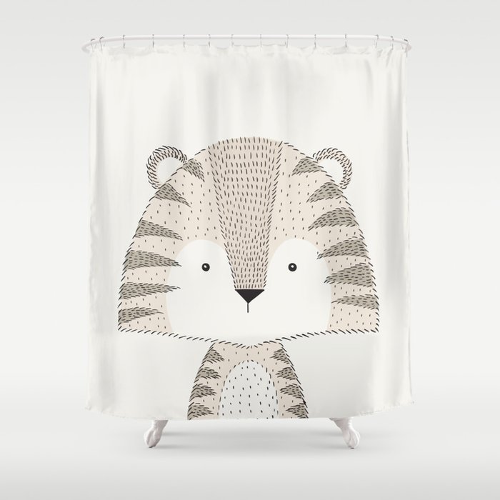 Tiger Baby Safari Animals Nursery Shower Curtain By Meganmorrisart Tiger Baby Safari Animals Nursery Shower Curtain