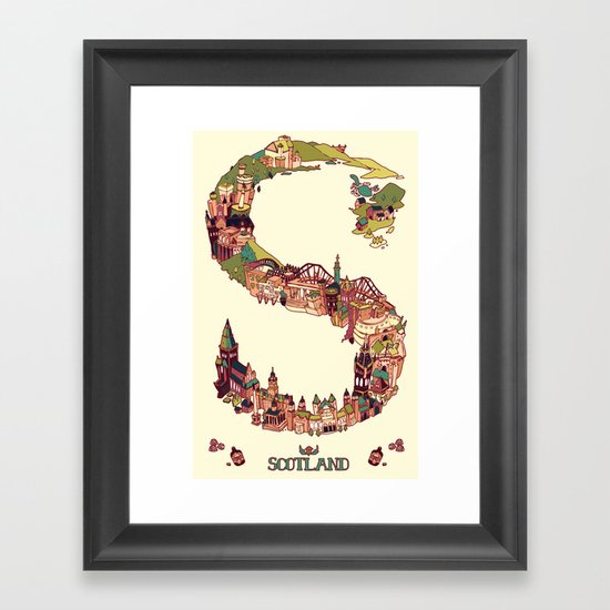 S is for Scotland Framed Art Print