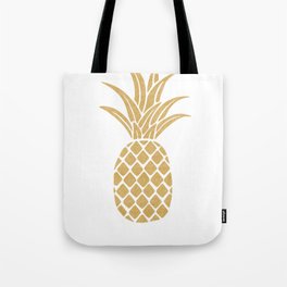 Regal Gold Pineapple Tote Bag