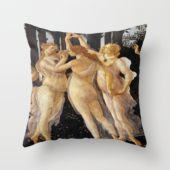 Sandro Botticelli Spring Throw Pillow