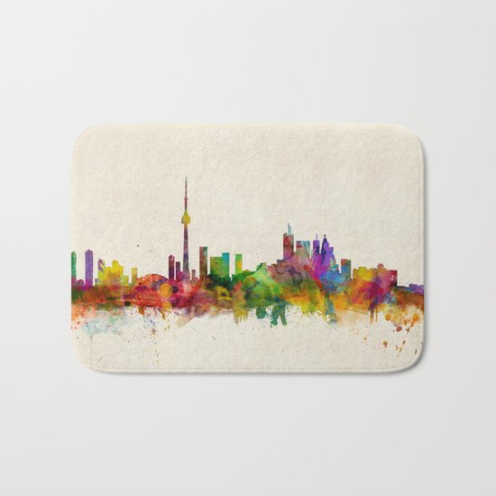 Toronto Skyline Bath Mat