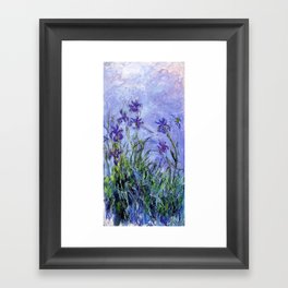 Claude Monet Lilac Irises 1914 Framed Art Print