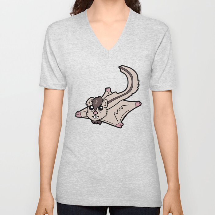 Sugar Glider V Neck T Shirt