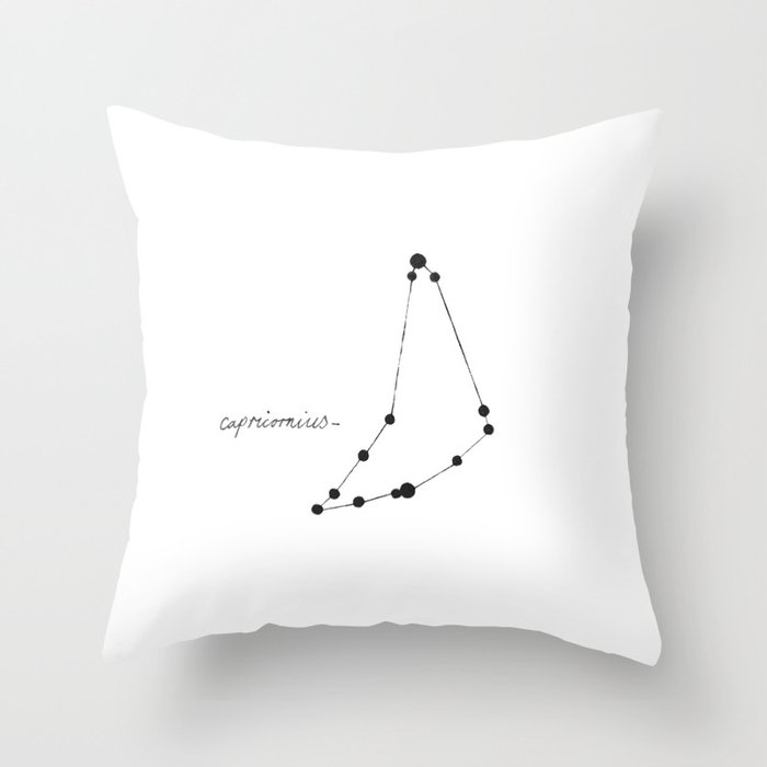 Capricorn Constellation  Throw Pillow