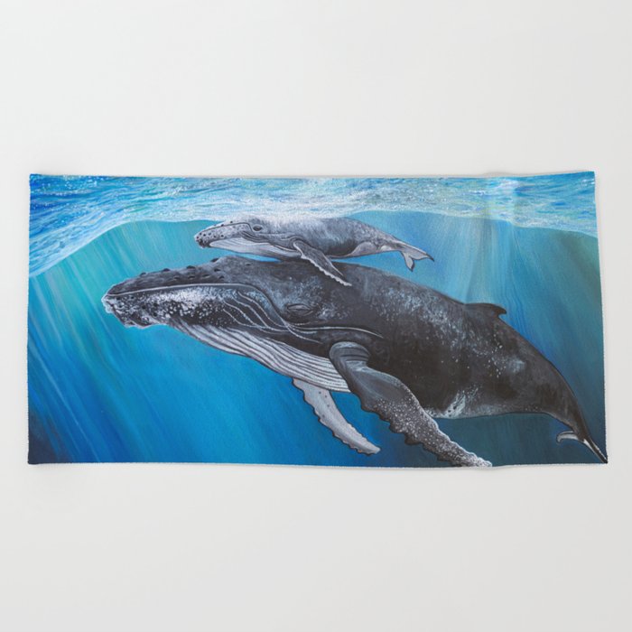 Whale Wisdom Beach Towel