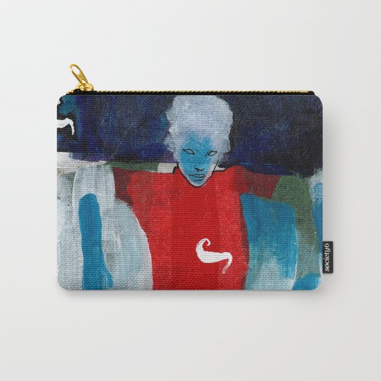 woman in the wind Carry-All Pouch