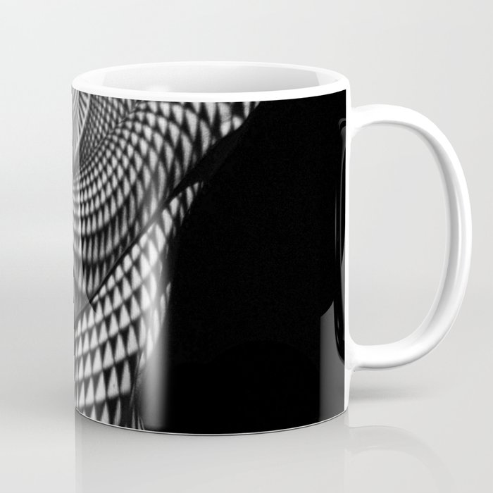 0622-JAL Heart Shape Pattern on Breasts and Nude Body Abstracted by Optical Patten Coffee Mug