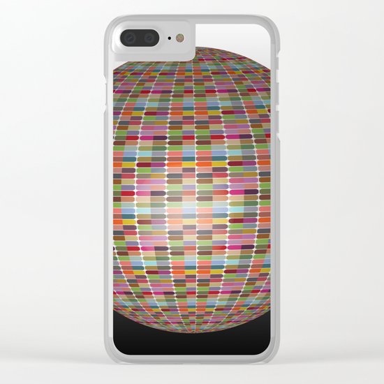 Colorful 3D Ball Clear iPhone Case