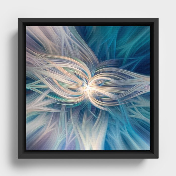 When all connect | Somewhere in the cosmos Framed Canvas