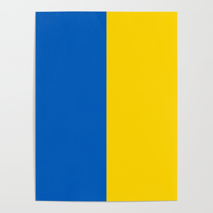 Ukrainian flag of Ukraine on all products  Poster