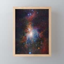 infrared view of the Orion Nebula Framed Mini Art Print