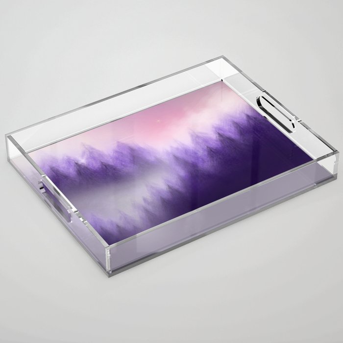 Purple Forest Acrylic Tray