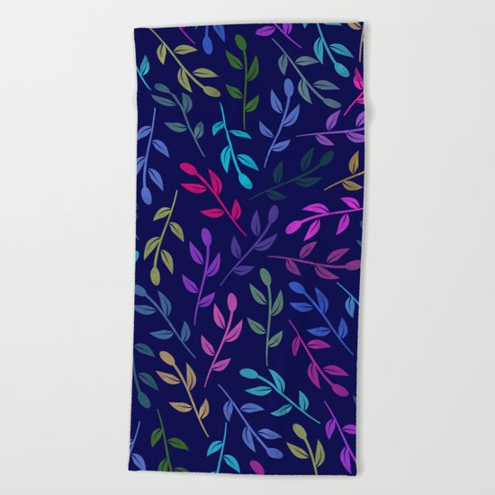 Colorful Leaves VI Beach Towel