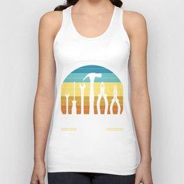Men electrician humor funny saying electrician gift idea fun Unisex Tank Top
