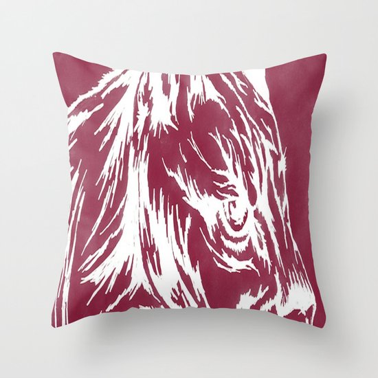 red cougar Throw Pillow