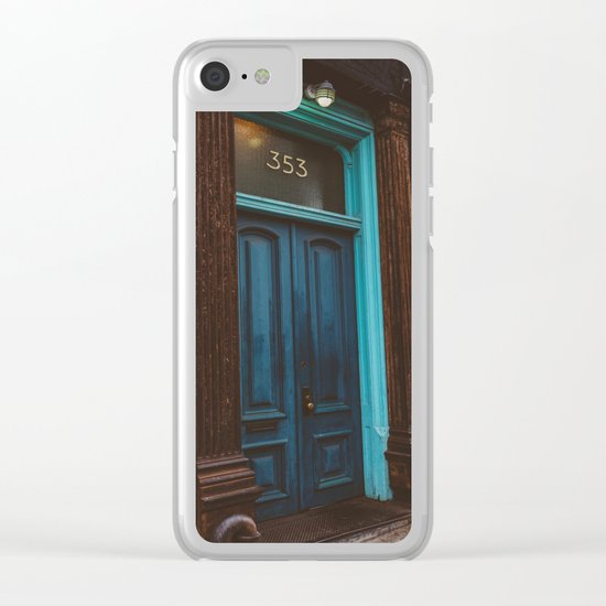 Brooklyn Door Clear iPhone Case