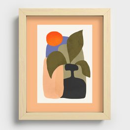 Bold colorful and simple still life| botanical| Recessed Framed Print