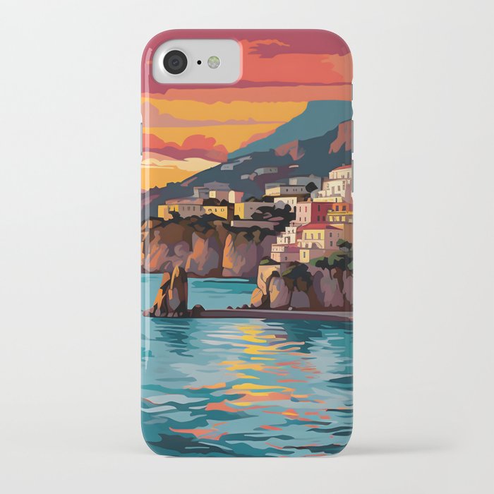 View of the Amalfi coast Italy iPhone Case