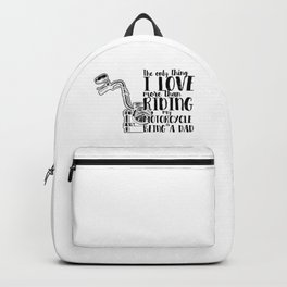 Motorcycle Riding Dad Backpack