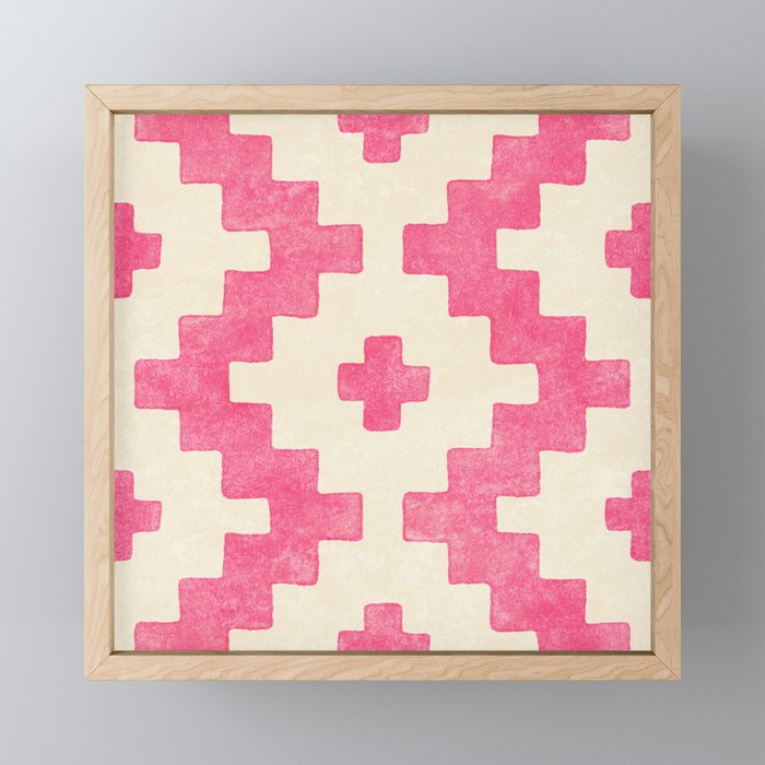Taos - pink Framed Mini Art Print