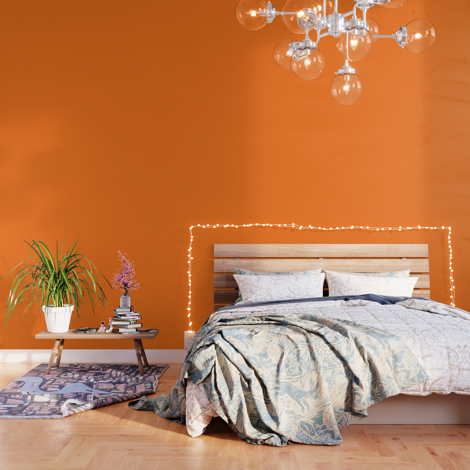 Colors of Autumn Pumpkin Orange Single Solid Color - Accent Colour / Shade  / All One Hue Wallpaper by Simply Solids Now Over 3800 Colors For Y |  Society6