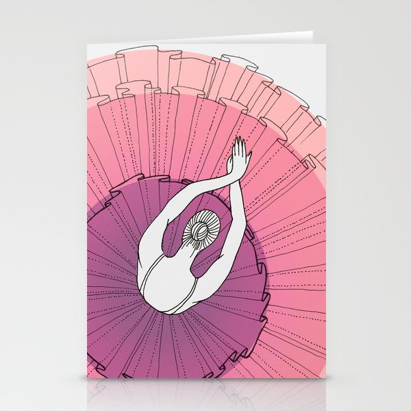 Pink Ballerina Stationery Cards