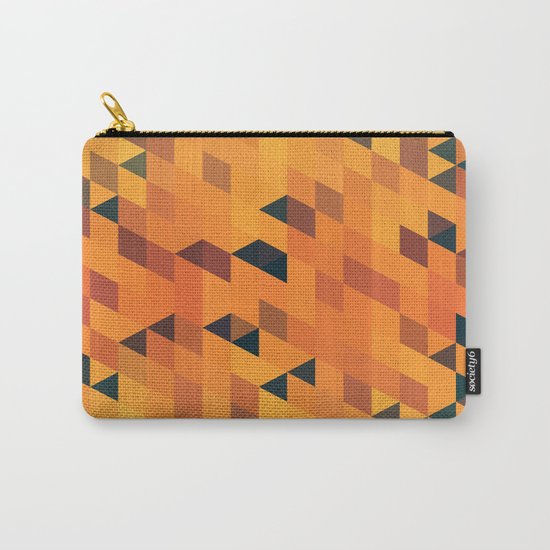 Gold Pattern Carry-All Pouch