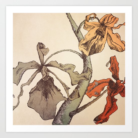 Hello Orchids Art Print