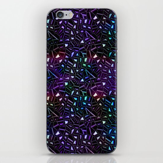 Midnight Rainbow Glitter iPhone & iPod Skin