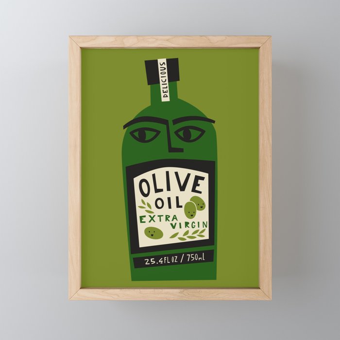 Olive Oil Eyes Framed Mini Art Print