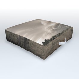 That Ol' Wind - Storm Clouds Advance Over Country Landscape on a Stormy Day in Oklahoma Outdoor Floor Cushion