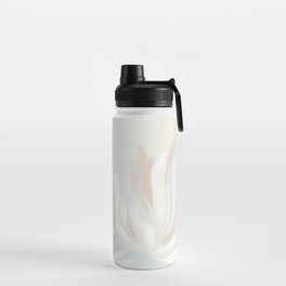 Pastel Pink and Blue Abstract Florals  Water Bottle