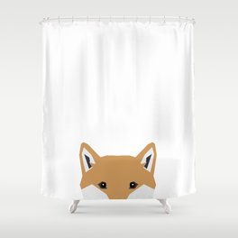 Shiba Inu peeking dog head pet art shibas unique pure breed gifts Shower Curtain