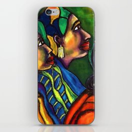 African American masterpiece 'The Lives of Black Folk' female portrait still life painting iPhone Skin