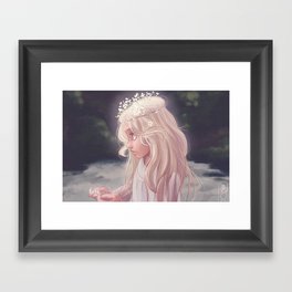 Girl by the River Framed Art Print