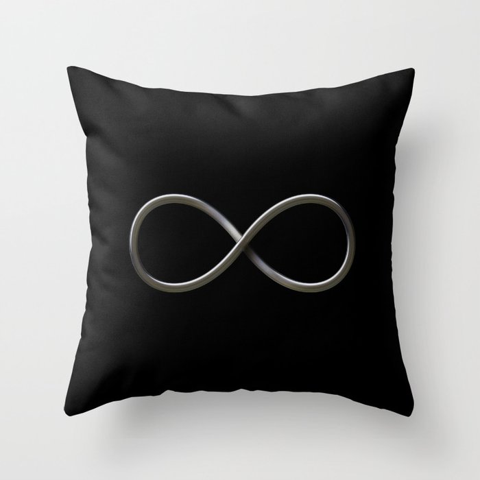 Infinity symbol Throw Pillow