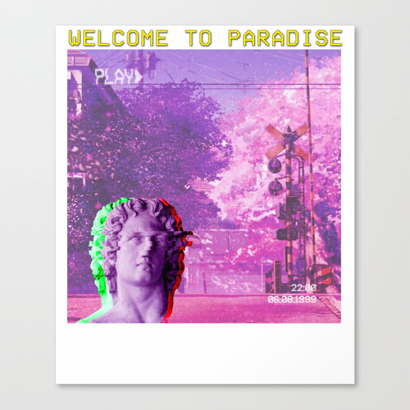 Retro Aesthetic Streetwear Gift Vaporwave Welcome To Paradise