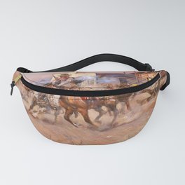 Smoke of a. 45, 1908 by Charles Marion Russell Fanny Pack
