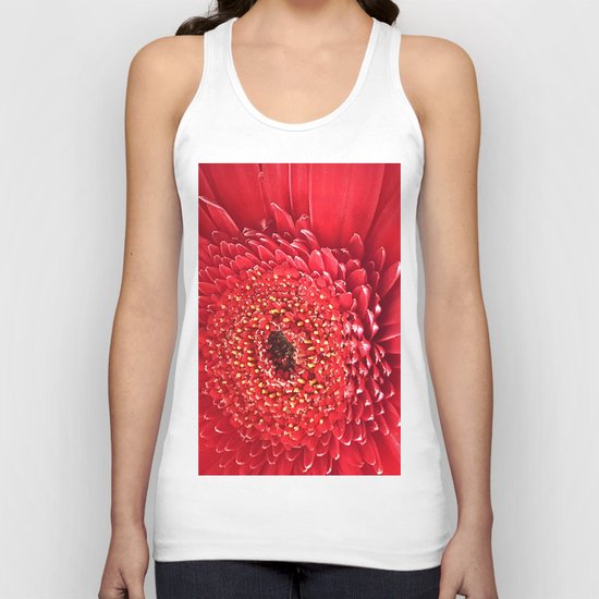 Red Dahlia Unisex Tank Top